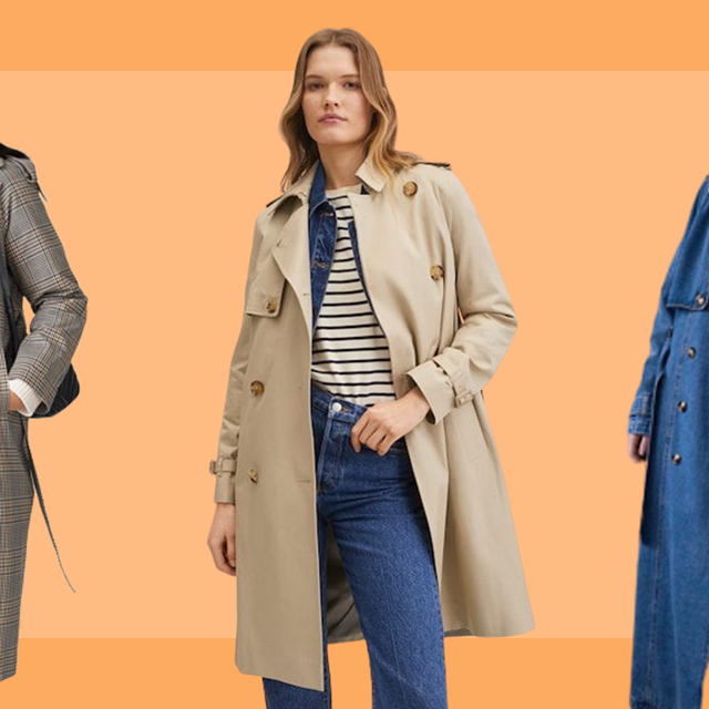 These 5 women try on a top-rated  trench coat