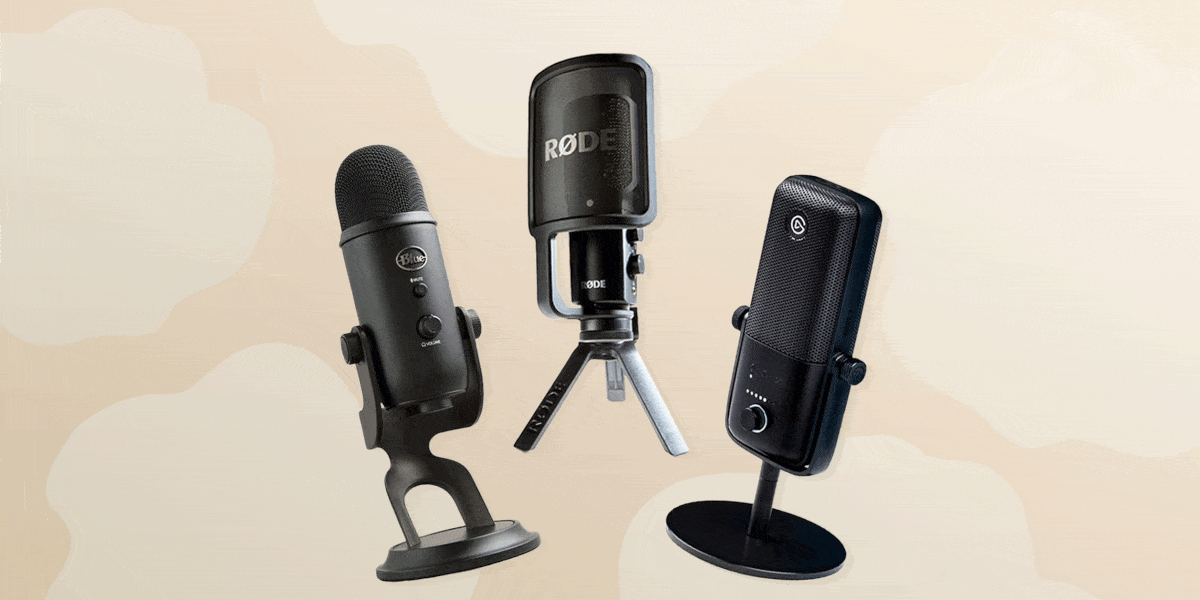 blue yeti usb microphone for pc, rode nt usb usb condenser microphone, elgato wave 3 premium studio quality usb condenser microphone, and more