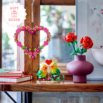 the lego heart wreath and squishmallows are two good housekeeping picks for the best valentine's day gifts for kids