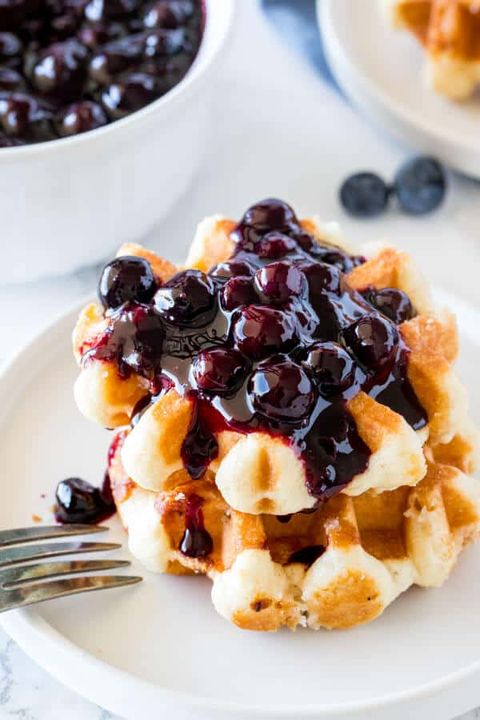 best waffle toppings blueberries