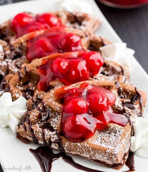 best waffle toppings  cherries