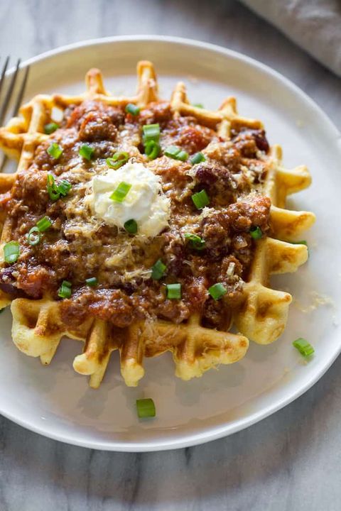 best waffle toppings  chili