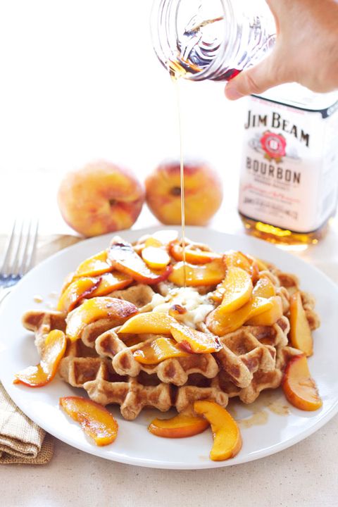 best waffle toppings  peaches
