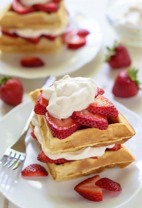 best waffle toppings  strawberries