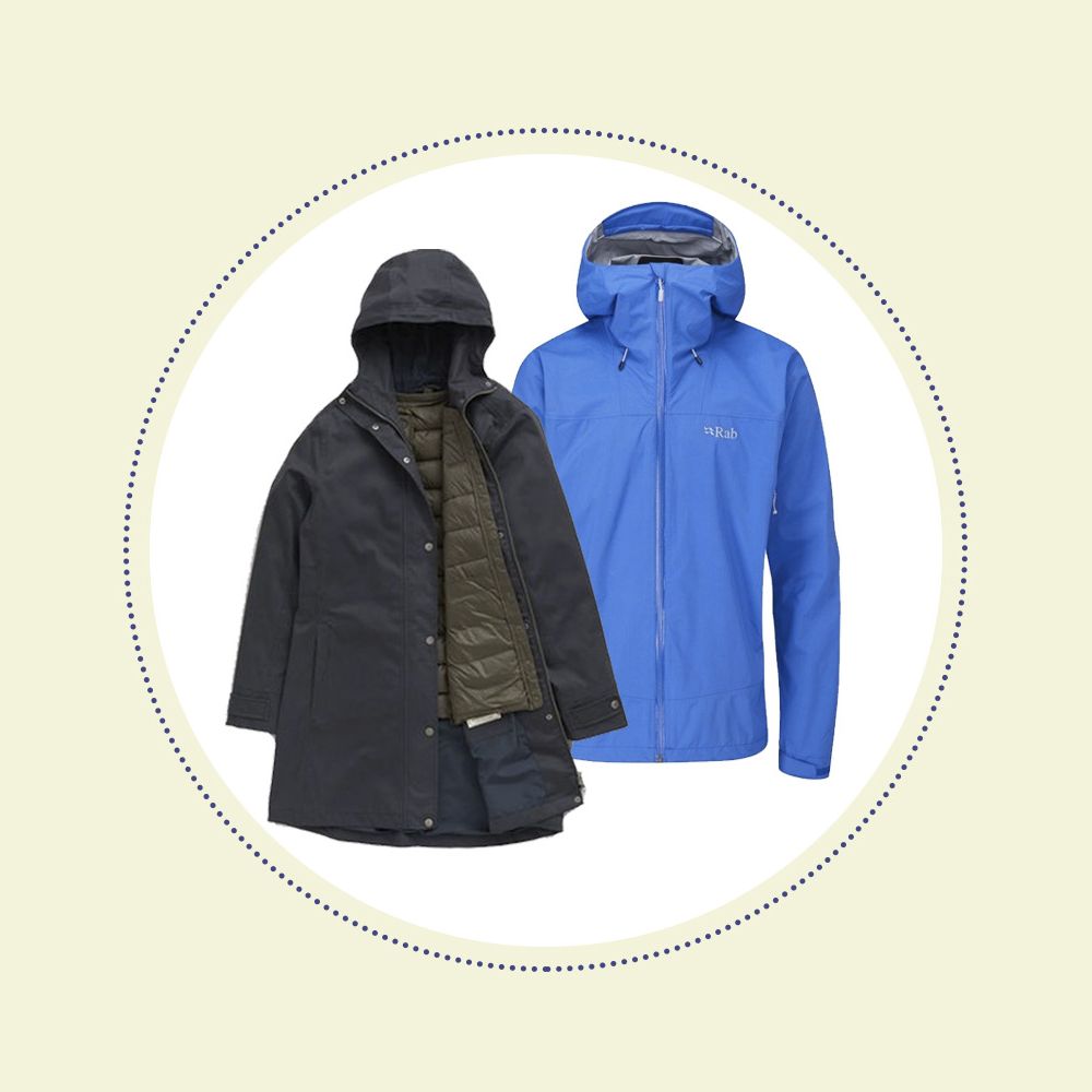 Womens Adjustable Rain Jackets, Navy Raincoat