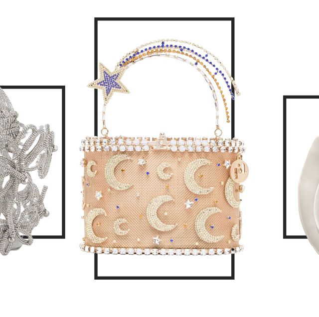 Bridal Clutch Purse Bag Luxury Wedding, Small Gold Handbag