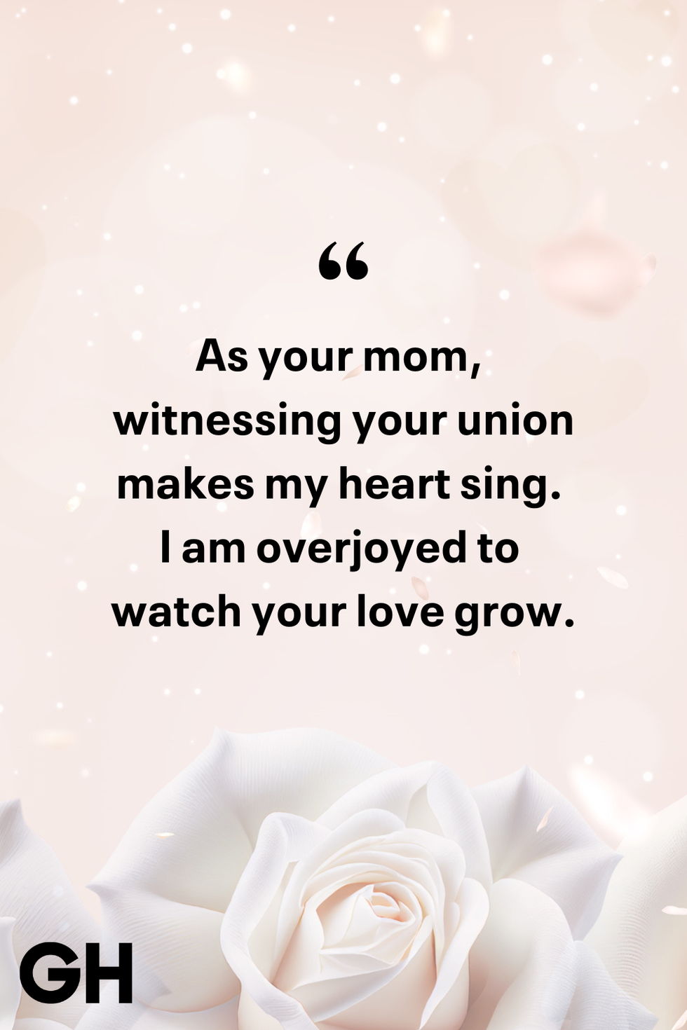 as your mom, witnessing your union makes my heart sing i am overjoyed to watch your love grow