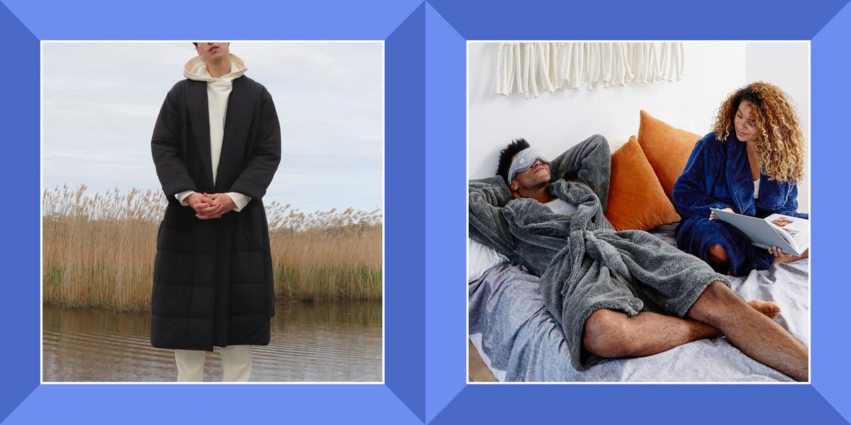 skin sierra weighted robe, gravity x modernist weighted fleece robe, and more