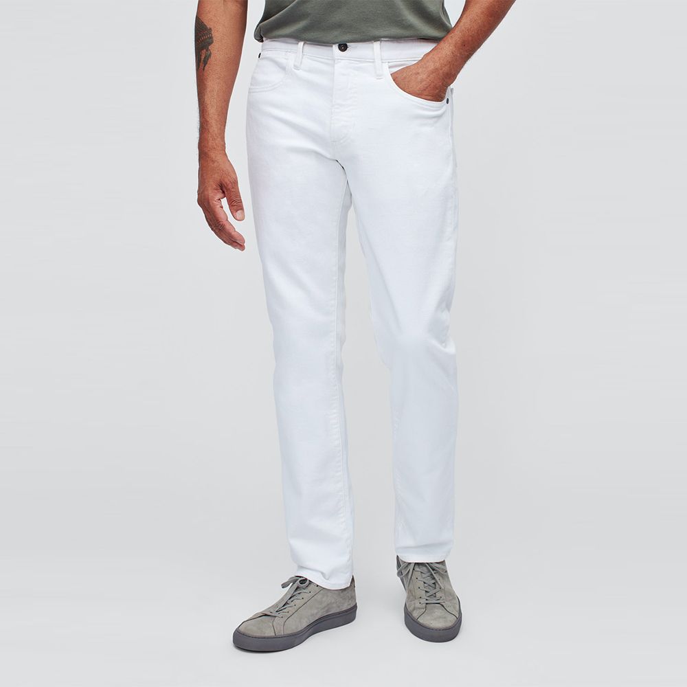 Mens White Jeans with crystals