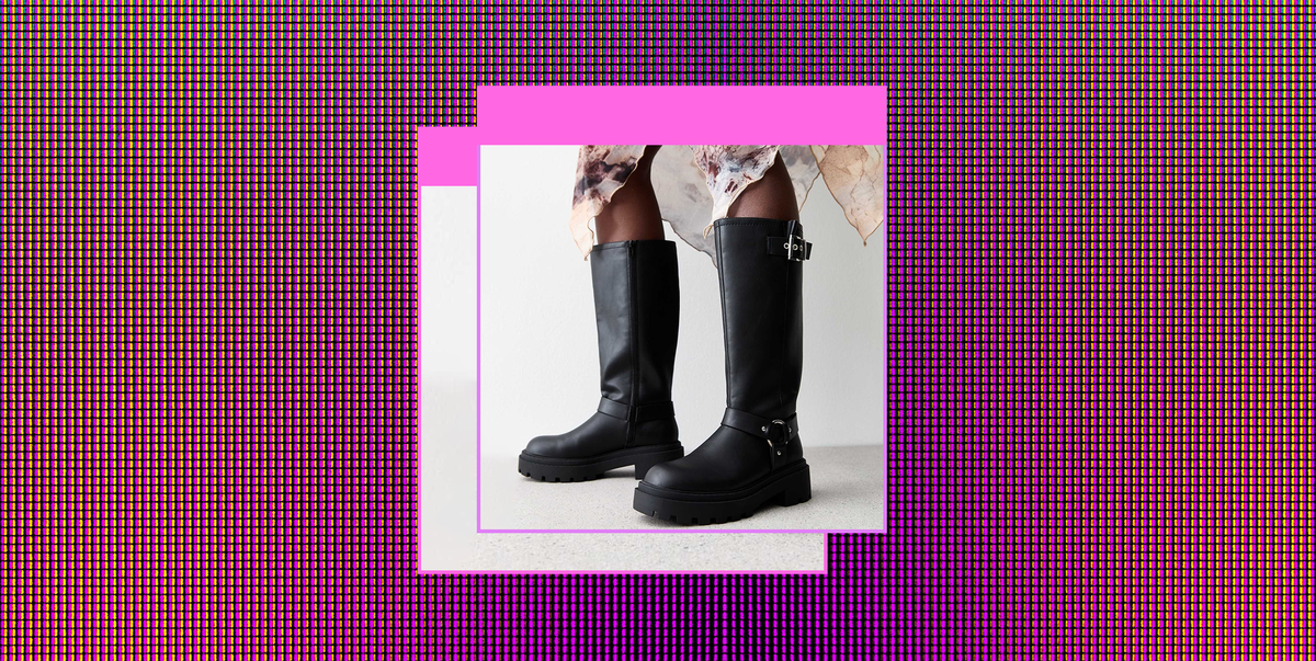 Maroon wide calf boots best sale