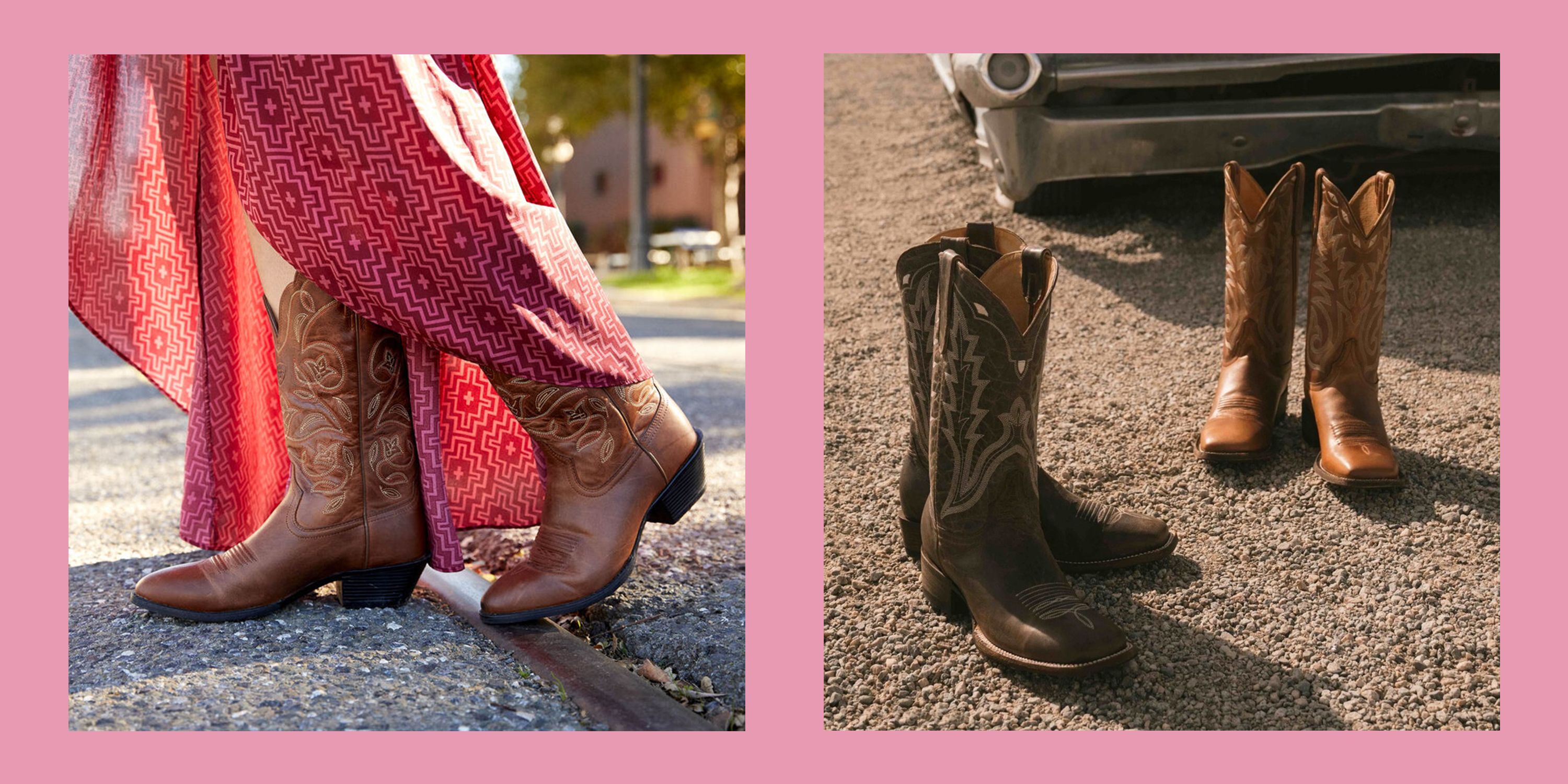 Brown cowgirl boots best sale