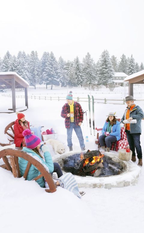 best winter activities bonfire
