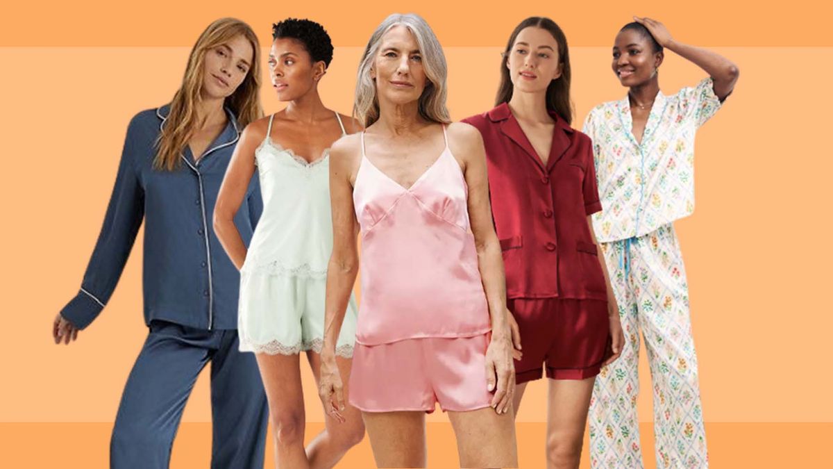 Fashion Women's Pajamas Luxury Pajama Suit Satin Silk Pajamas Sets