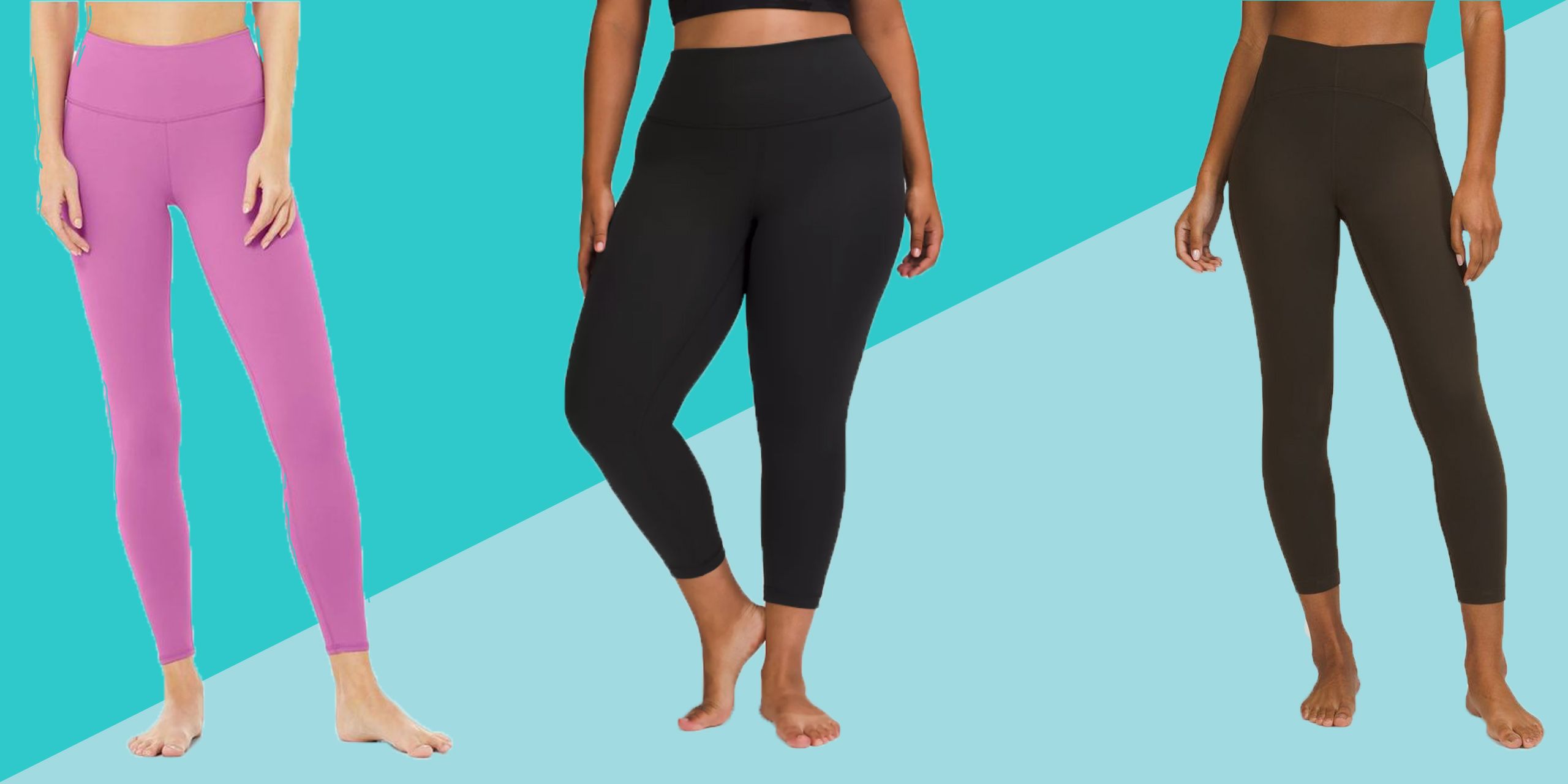 High Waisted Leggings for Women- 4 Colors - Athletic Tummy Control Pants  for Running Cycling Yoga Workout, Soft Ankle-Length Opaque Slim with Side  Pocket, M-2XL Black 