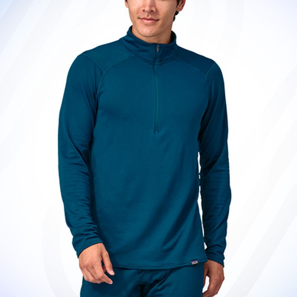 8 Days Mens Long Sleeve Blue Cycling Jersey
