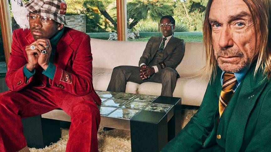 A$AP Rocky, Iggy Pop and Tyler, The Creator in the New Gucci Tailoring  Campaign 