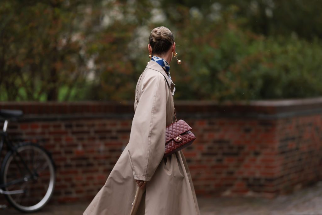 Women's Trench Coat Lapels Dress Coat Outwear Regular Vintage