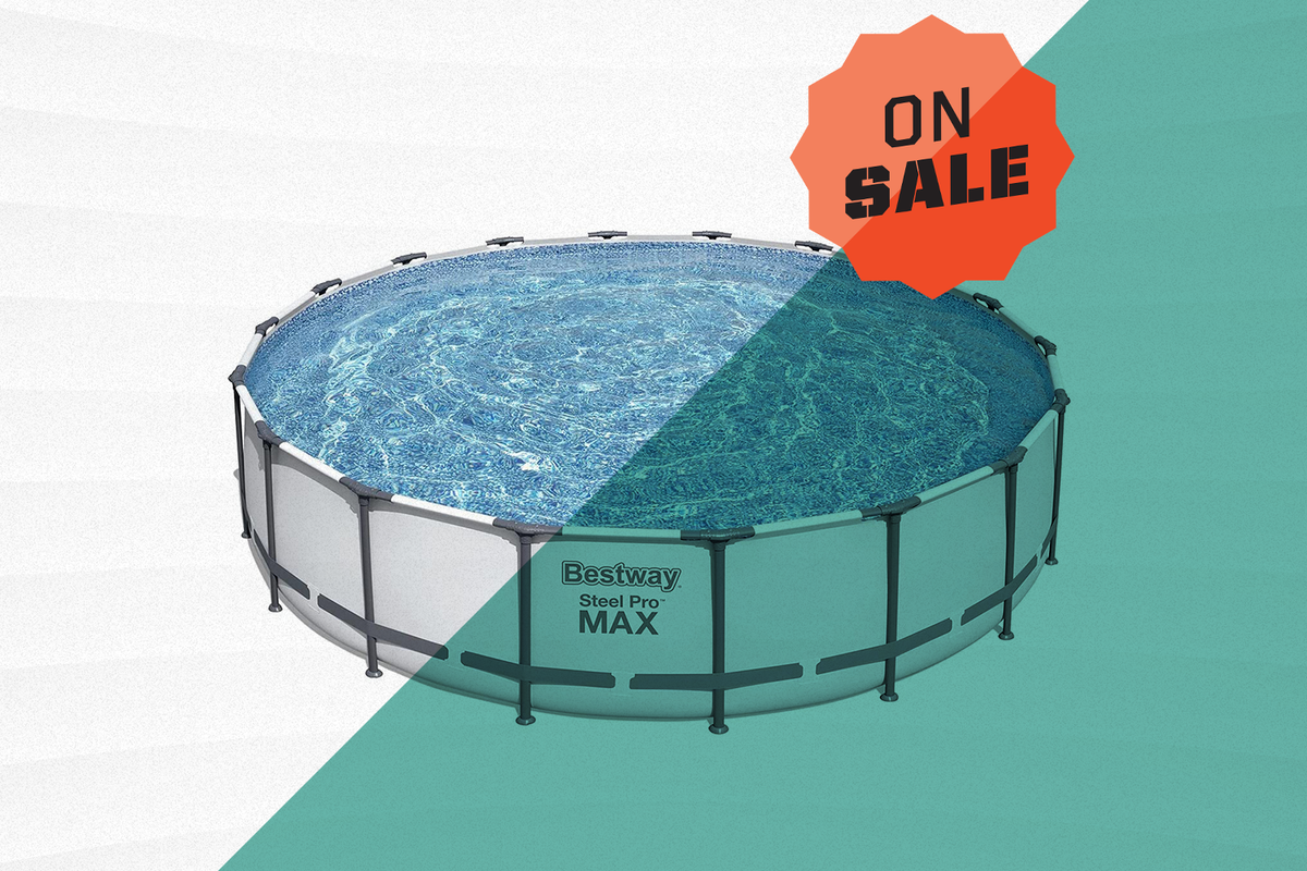 metal frame above ground pool on sale