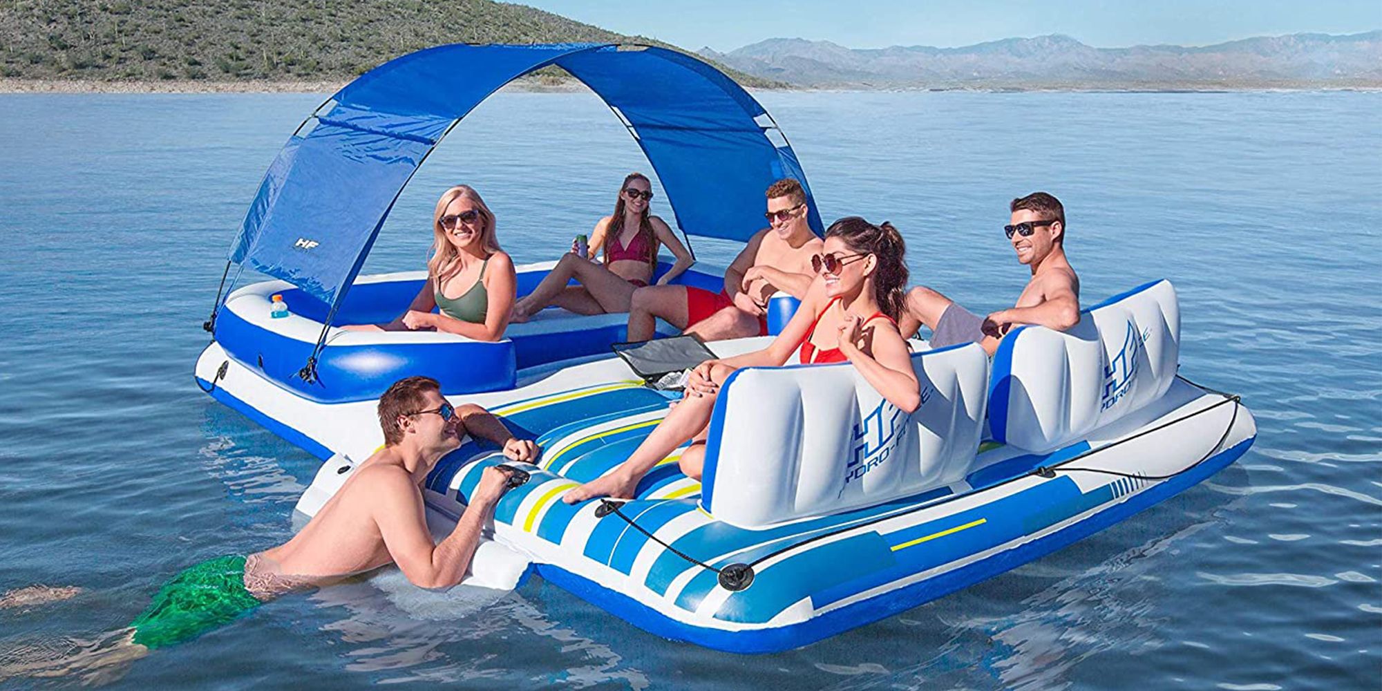 inflatable water islands