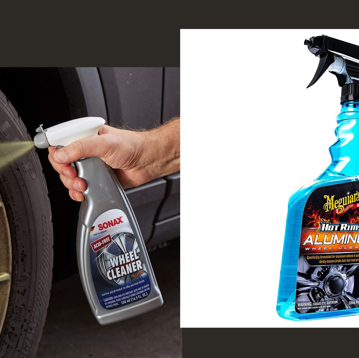 Rev Auto Wheel Cleaning Kit (3 Items) - Professional Wheel Cleaning Kit Includes Wheel Cleaner, Wheel Brush, and Tire Brush/Car Rim Cleaner Kit That