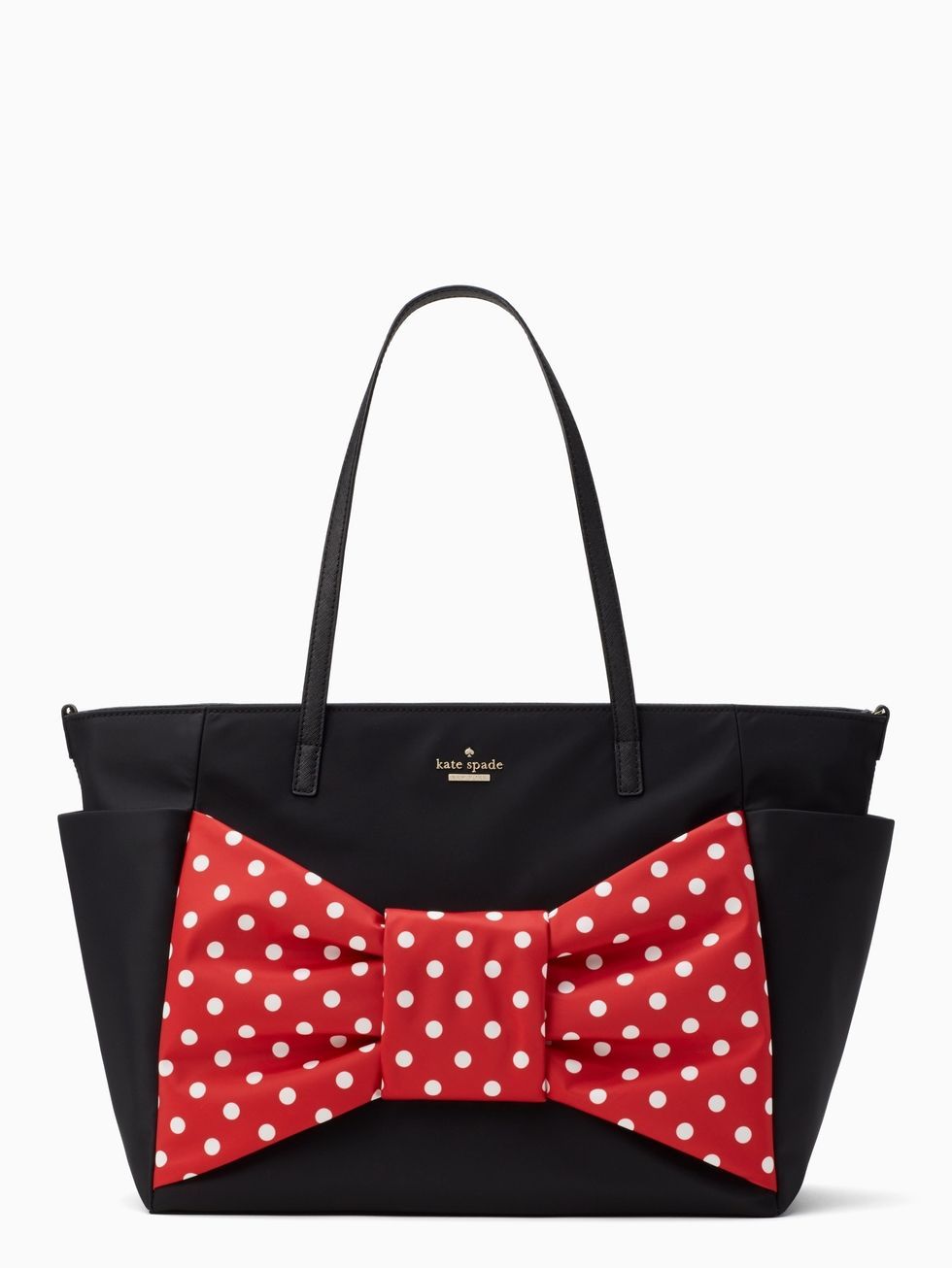NWT Kate Spade Disney X Minnie Mouse Coin Purse Bag Charm White Polka Dot  Ears | eBay