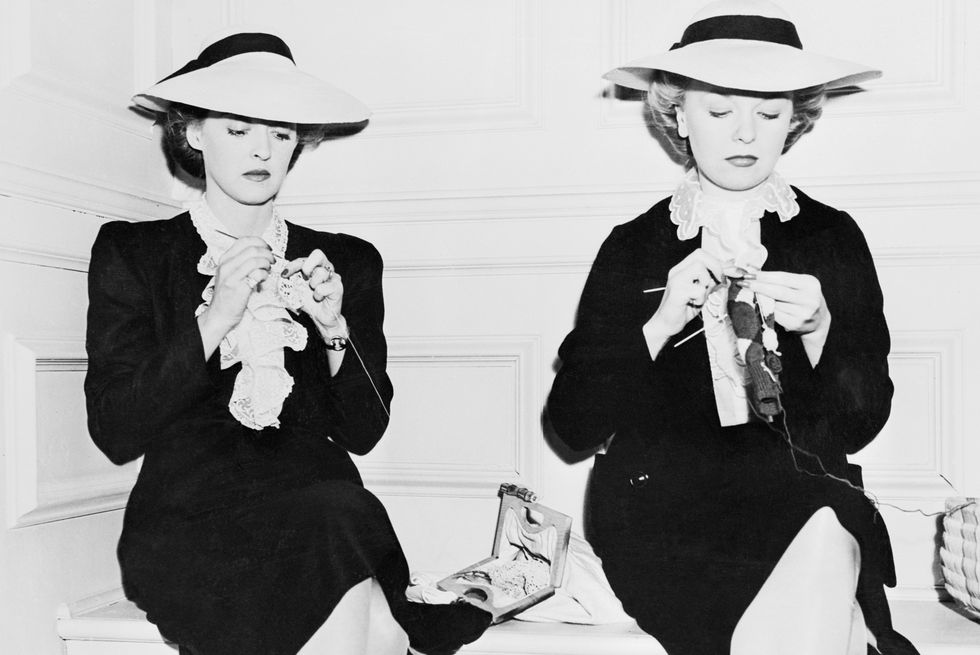 bette davis and her stand in sally sage