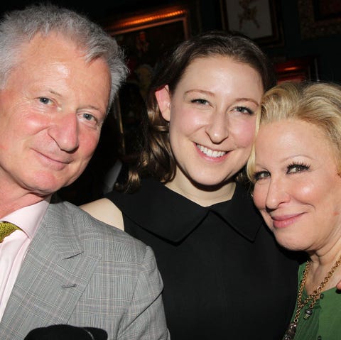 bette midler and her husband martin von haselberg and their kid sophie