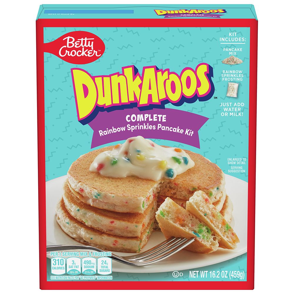 betty crocker dunkaroos complete rainbow sprinkles pancake kit