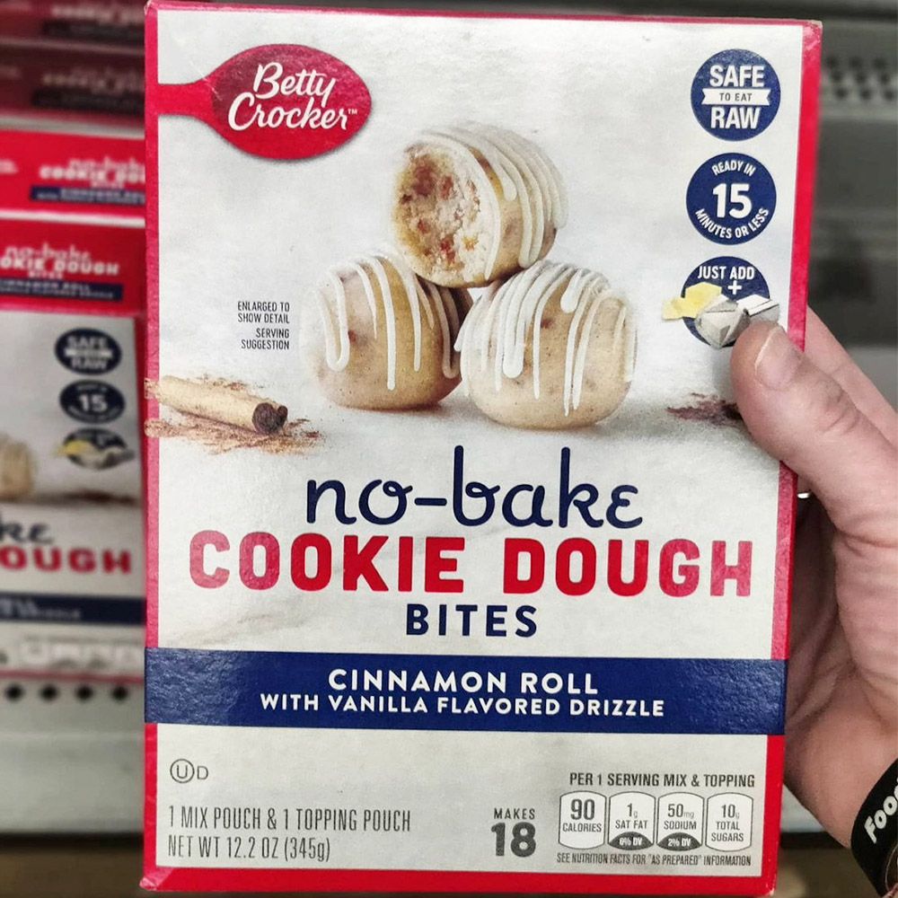 betty crocker no bake cinnamon roll cookie dough bites