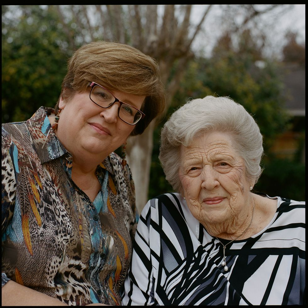 patti samsel, 60 with mother betty kubsch, 88