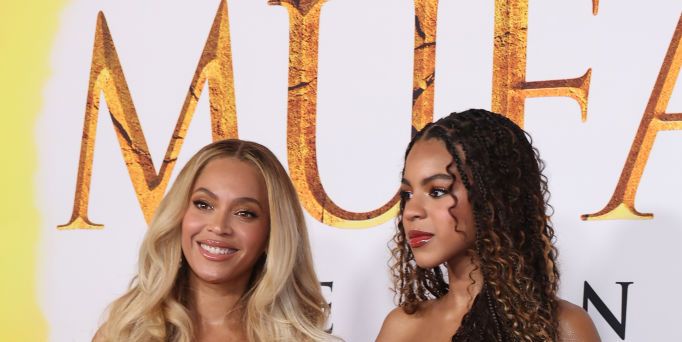 Blue Ivy looks the double of Beyoncé in matching gold dress