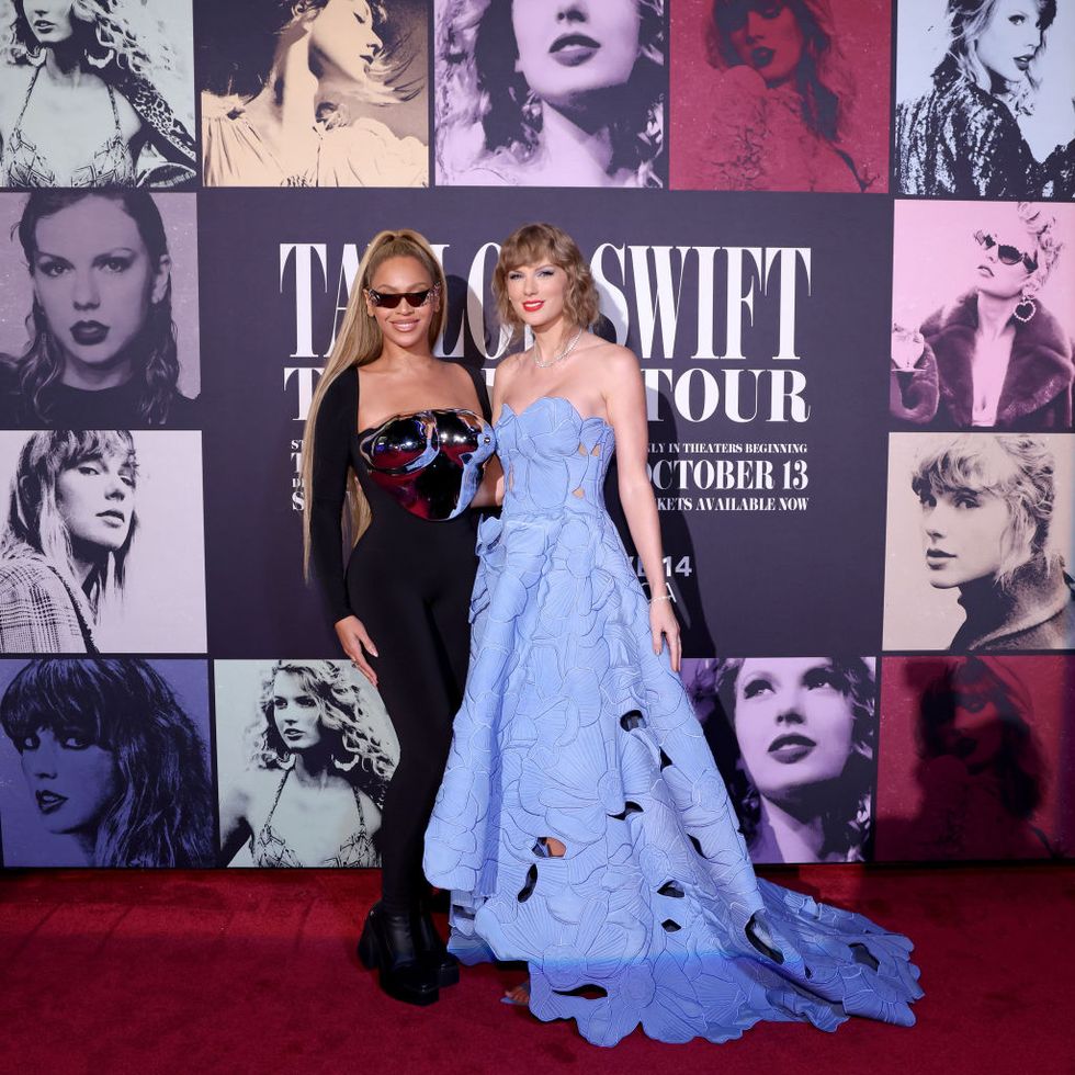 taylor swift and beyoncé at the eras premiere on oct 11, 2023