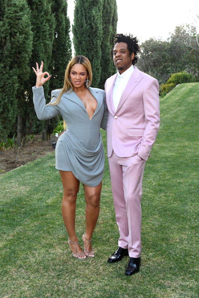Beyoncé Looked Incredible in a Short Mini Dress & Strappy Sandals