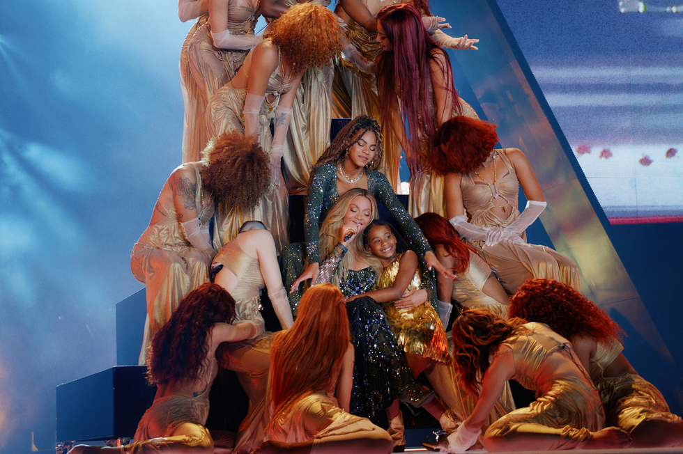 Beyoncé Blue Ivy Wearing Burberry To Cowboy Carter Tour