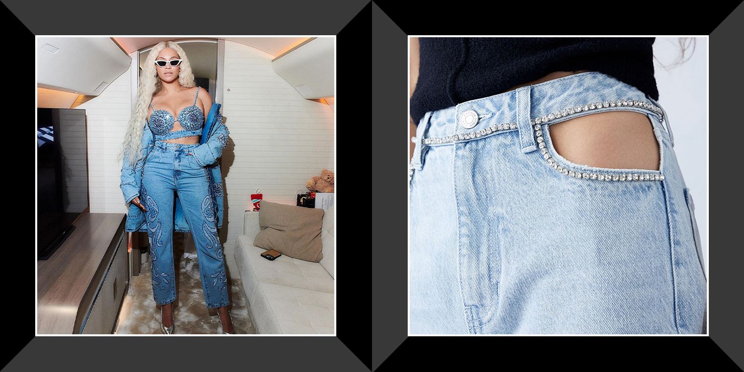 plus size denim and diamonds outfit