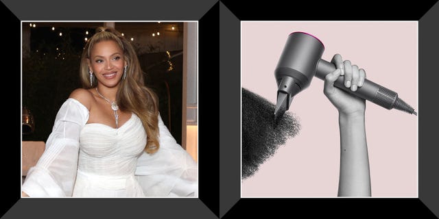 beyonce at cecred hair event, dyson supersonic hair dryer
