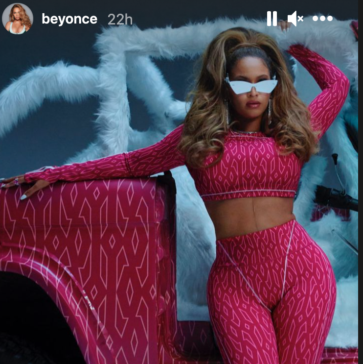 Beyoncé Looks Stunning in New 'Icy Park' Pink Crop Top and Leggings