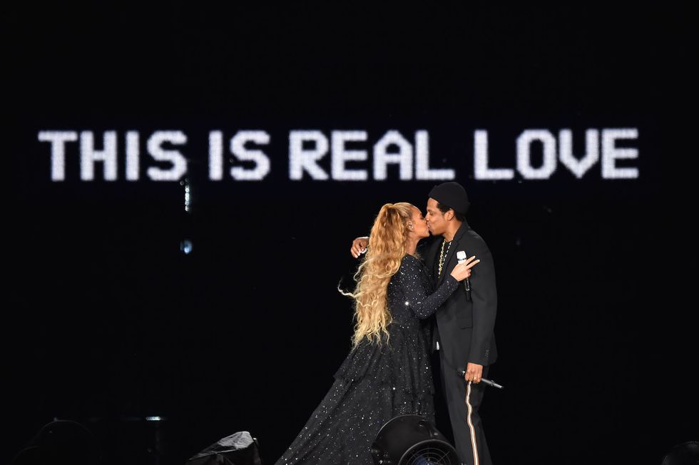 Beyoncé e Jay Z sul palco del tour 2018