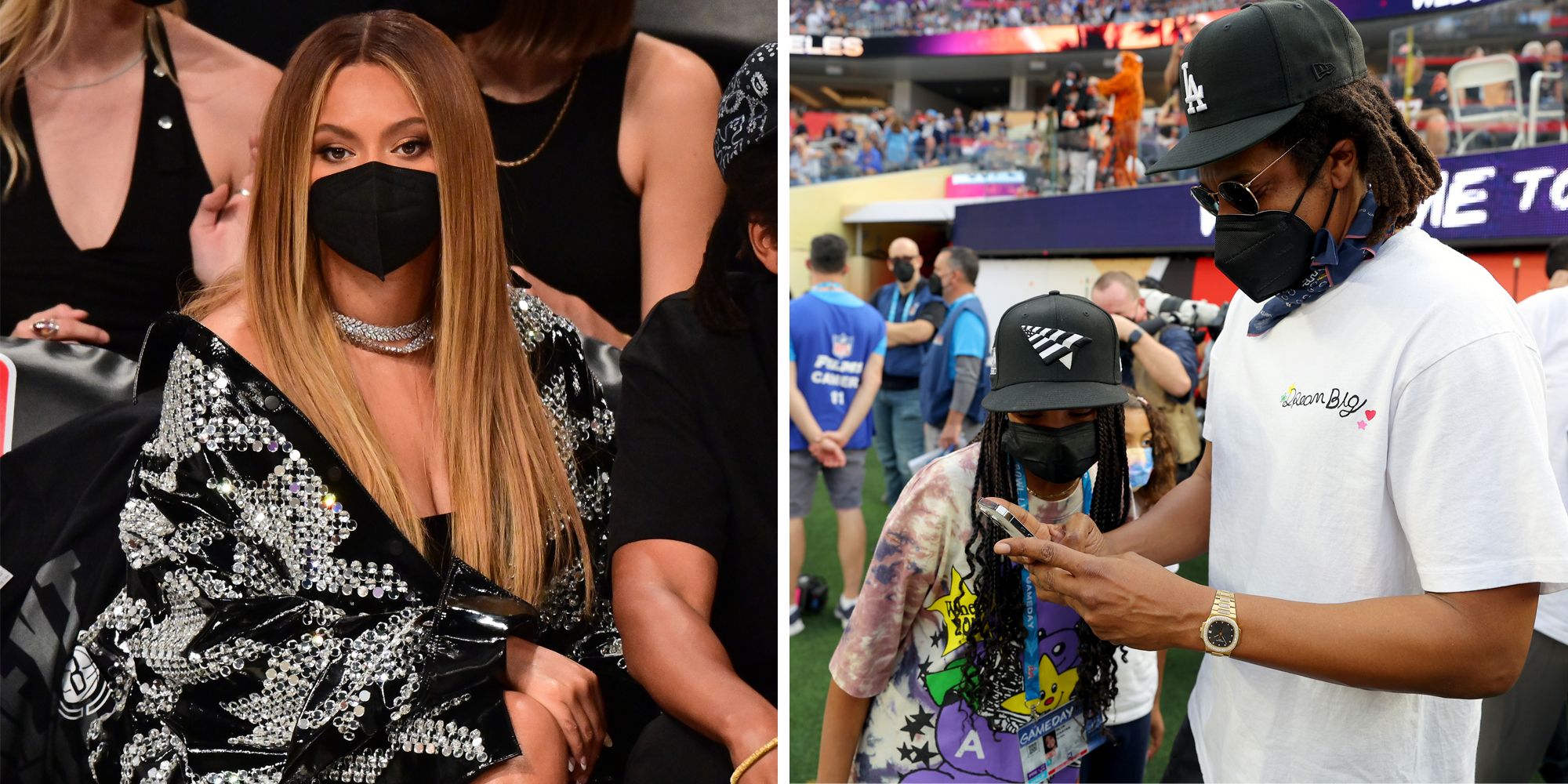 Jay Z & Blue Ivy Have Daddy-Daughter Date At Rams Game: Photo