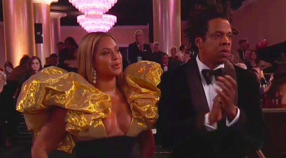 Beyoncé & Jay-Z sneaking into the Golden Globes late with Champagne  sparks - Capital XTRA