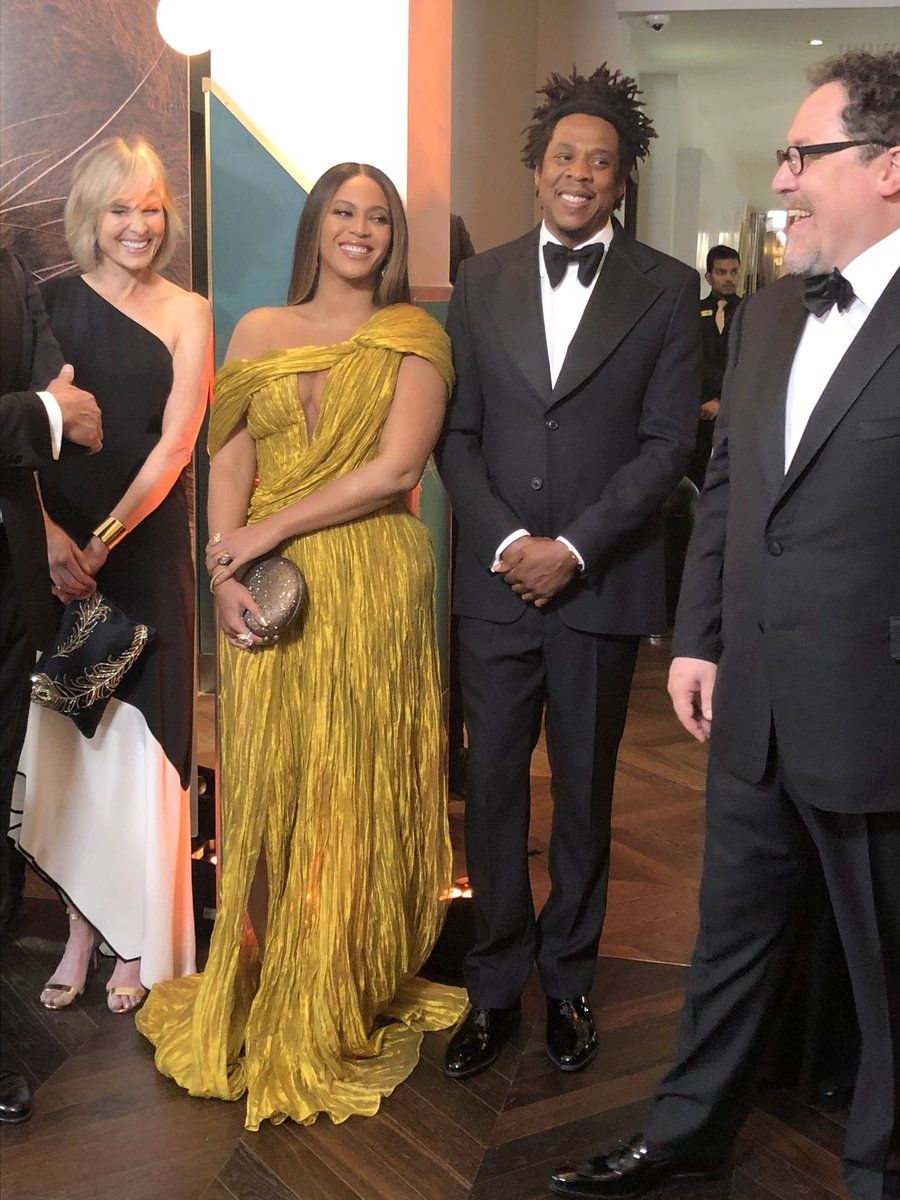 Beyoncé and Jay Z at the London premiere of the Lion Kin on July 14, 2019.