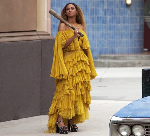 beyonce, hold up dress, lemonade