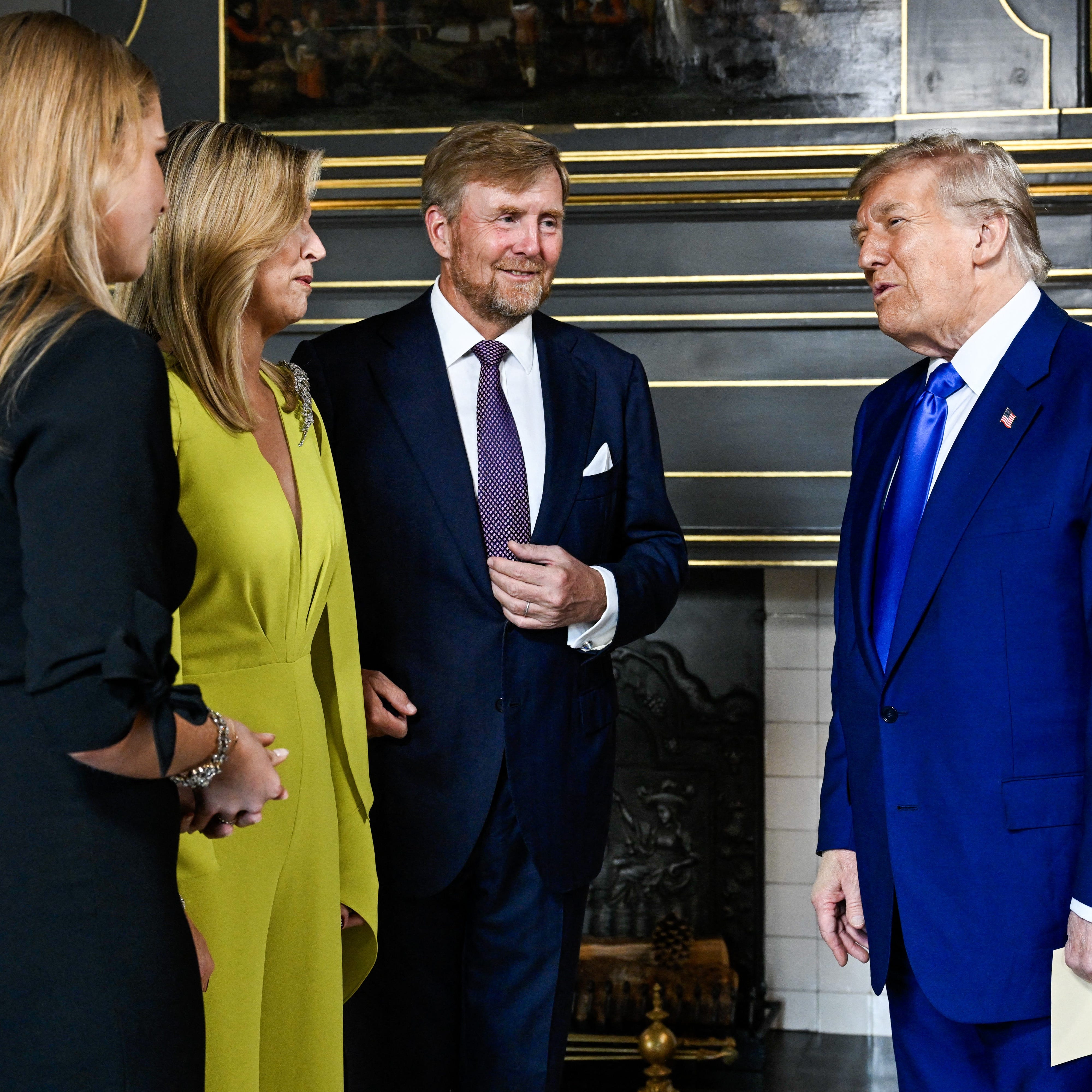 Donald Trump Meets with the Dutch Royal Family at NATO Summit