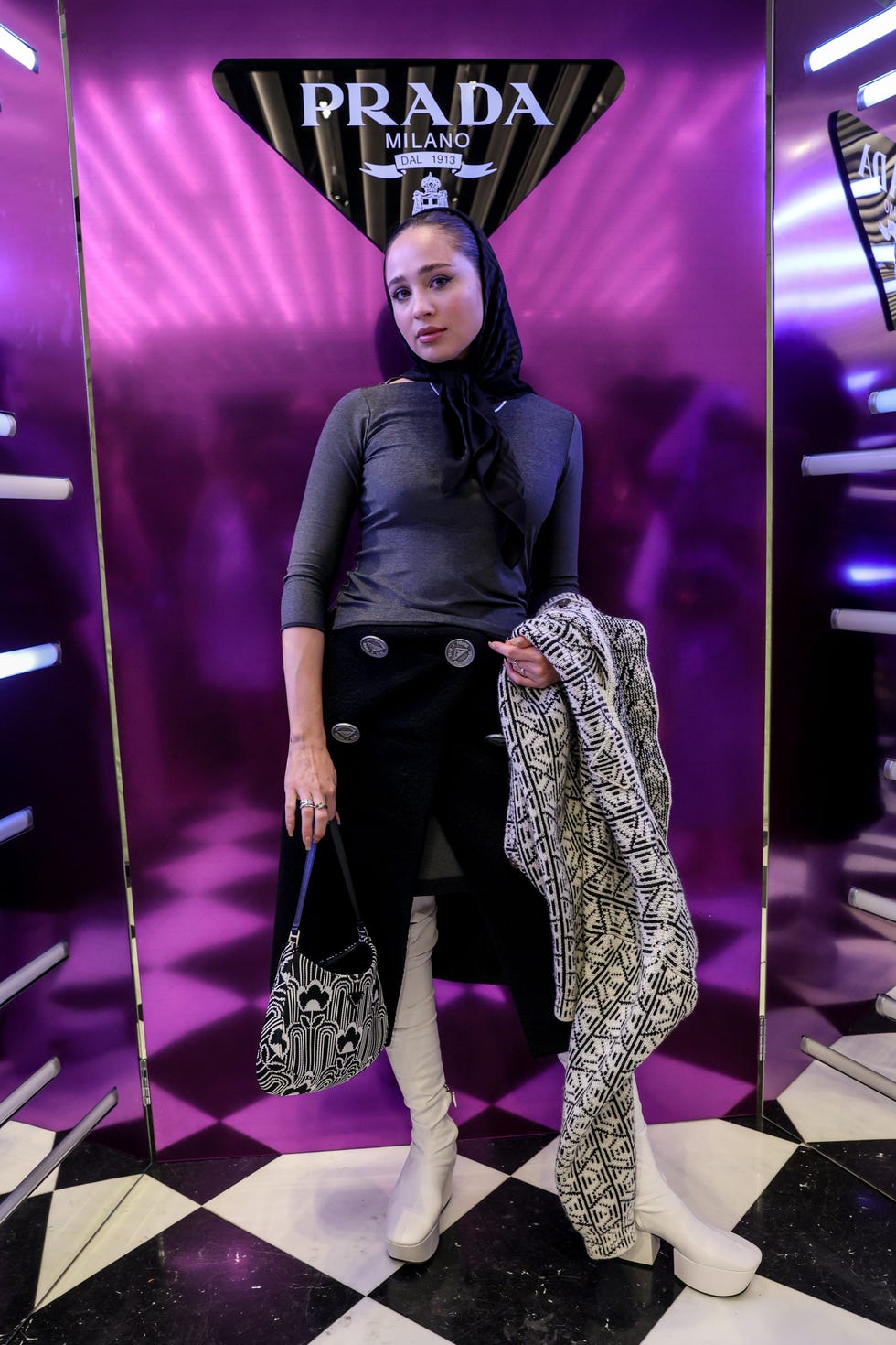 aleali may prada art basel miami 2021