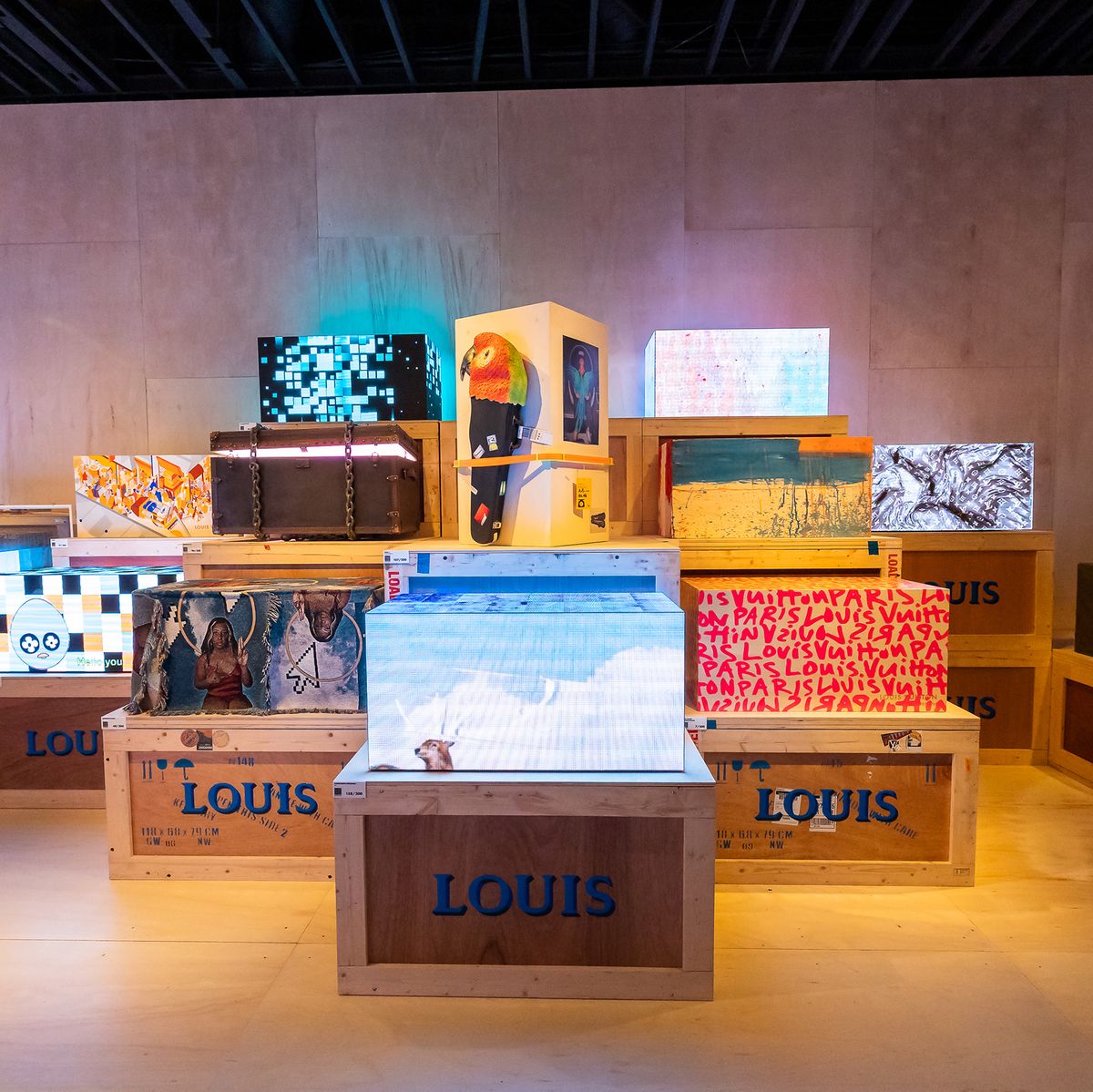 Louis Vuitton Unveils 200 Artist-Designed Trunks in Los Angeles
