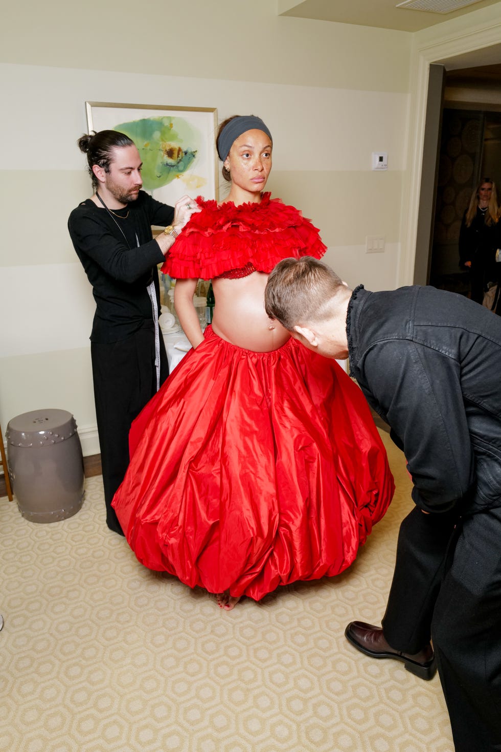 adwoa aboah met gala 2024 getting ready