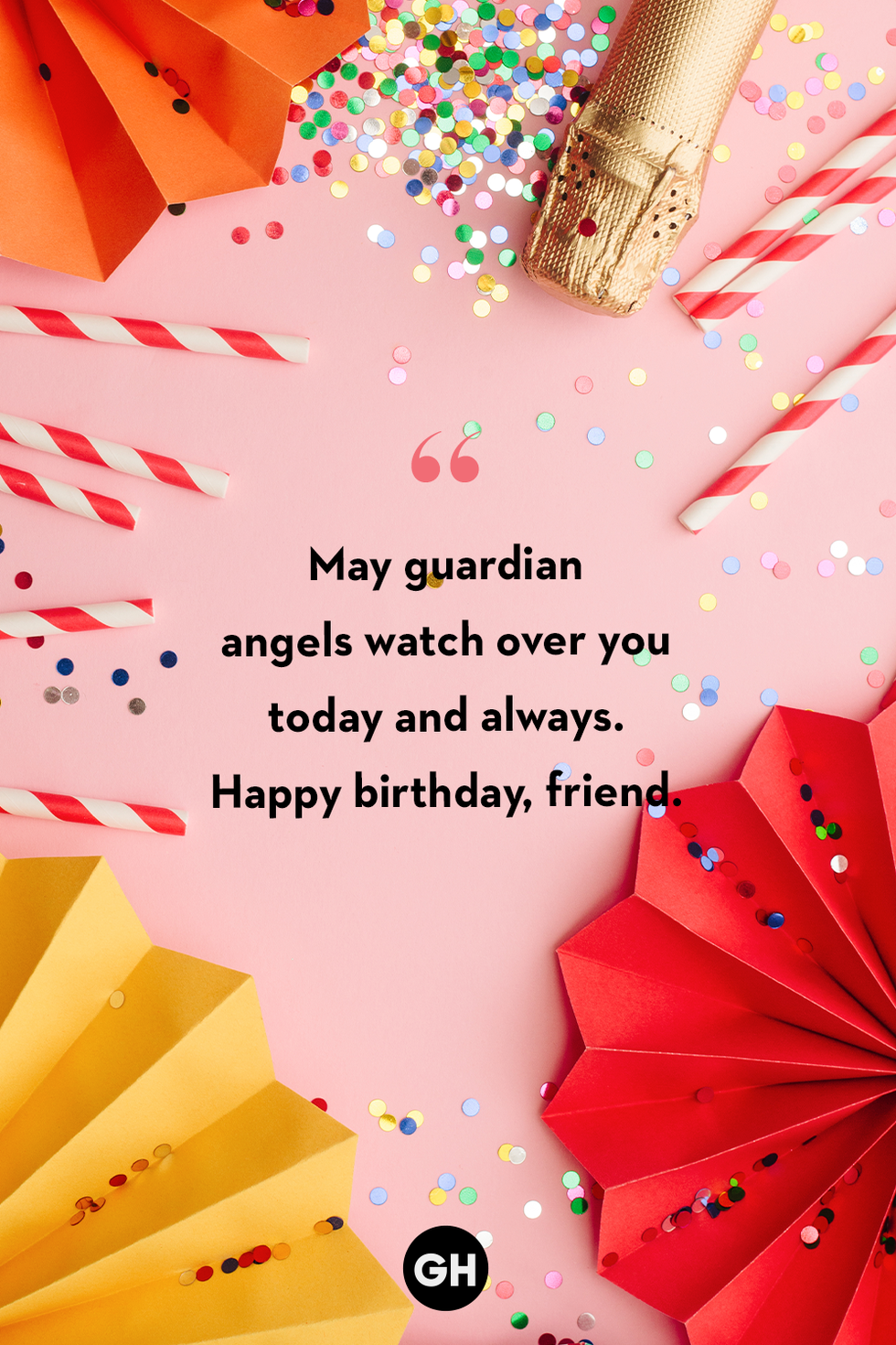 may guardian angels watch over you today and always happy birthday, friend