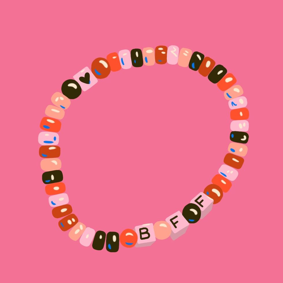 Orange, Colorfulness, Pink, Pattern, Circle, Peach, Bracelet, 