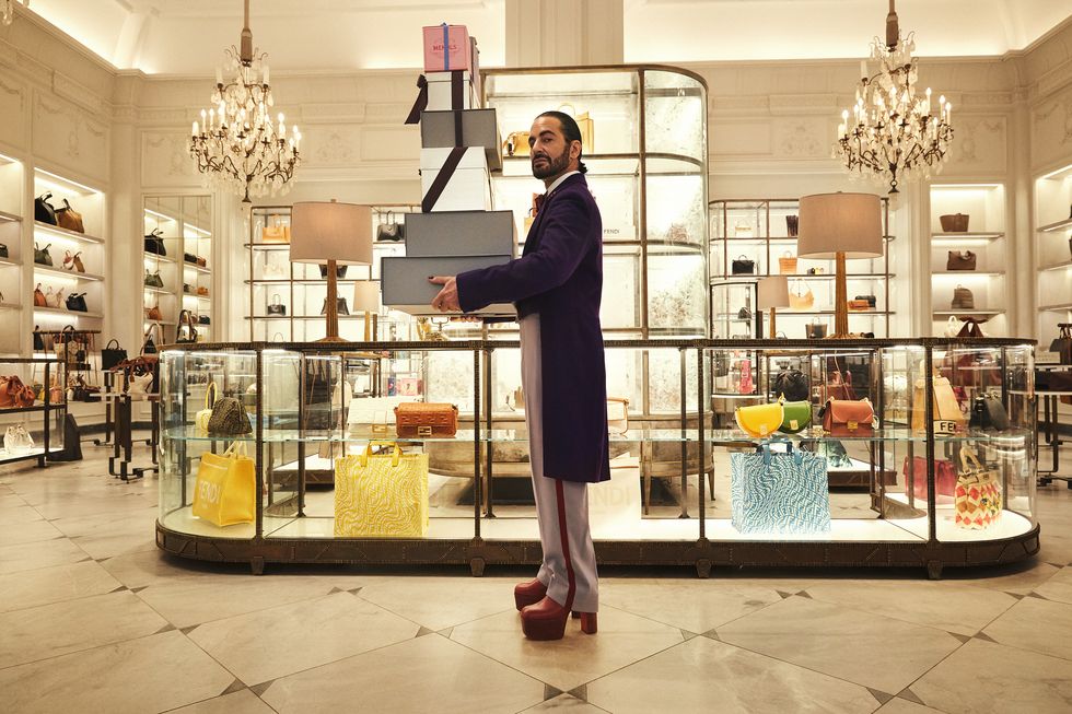 Bergdorf Goodman's Wes Anderson-Inspired Holiday Campaign 2021