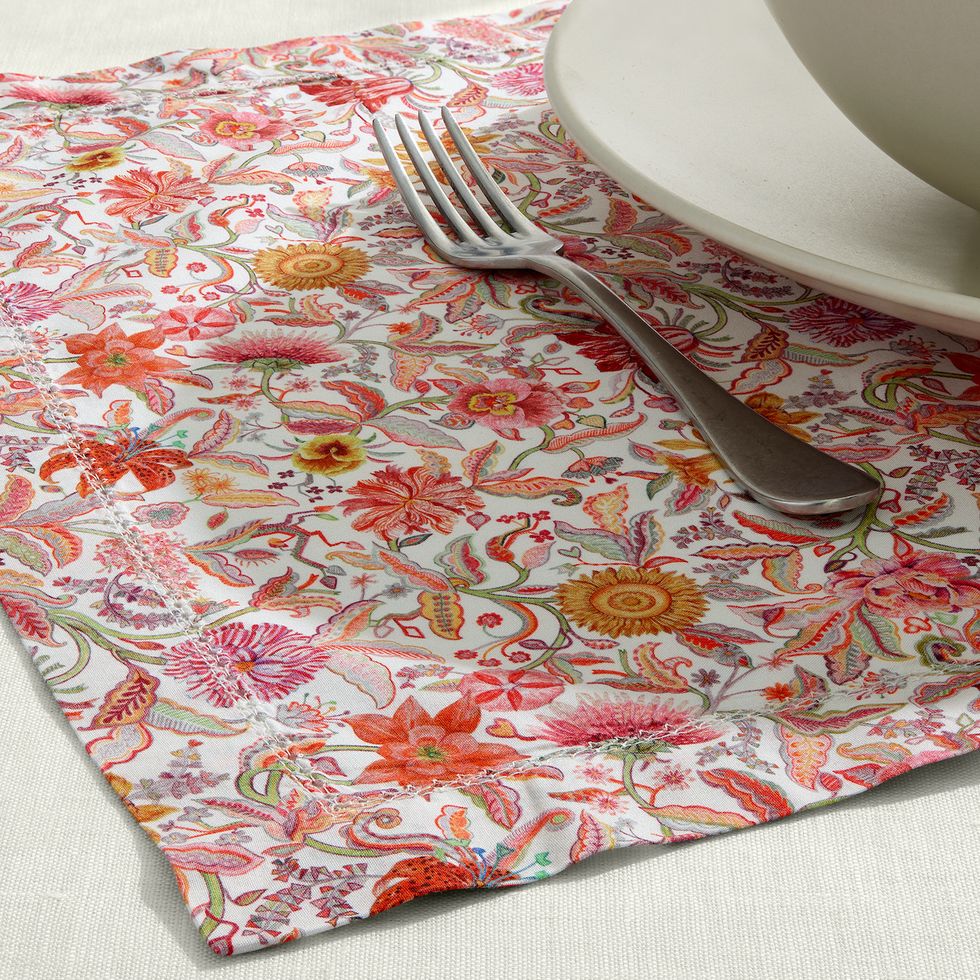 the liberty x jcrew set of four placemats in the white print